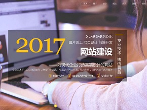 响应式 高端网站设计互联网 网站模板